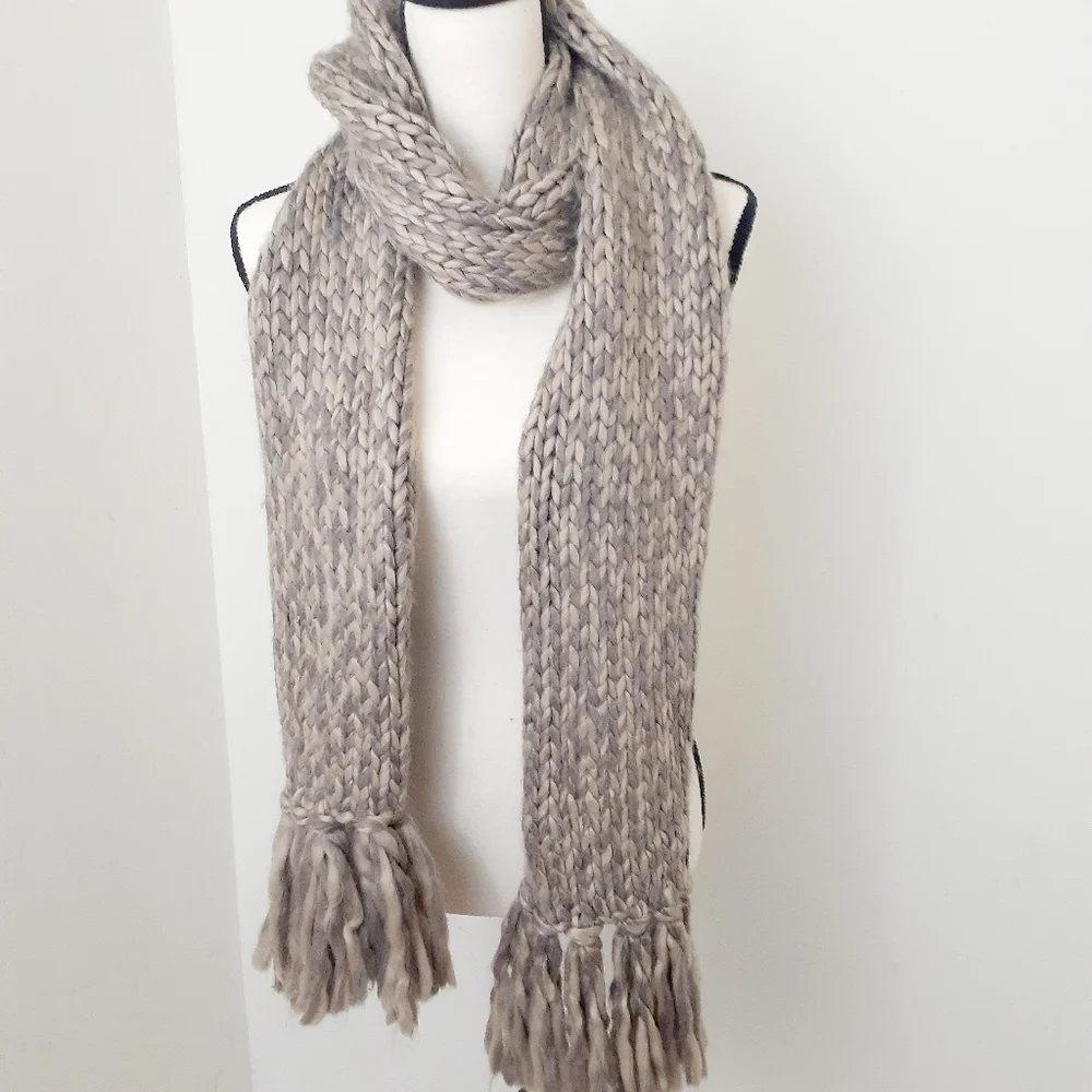 Universal Thread Co One piece Brown Hand Knit Scarf.